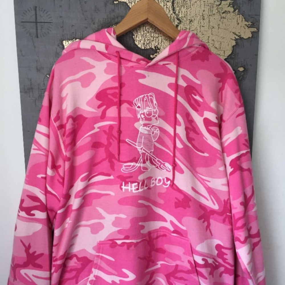 Hellboy peep hoddie